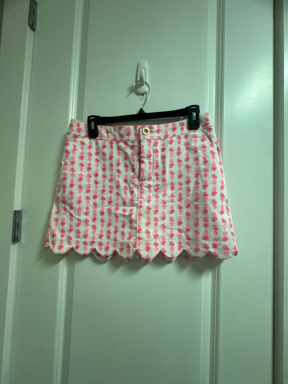 Lilly Pulitzer Colette Skort Size 4 Pink Topaz Fineapple